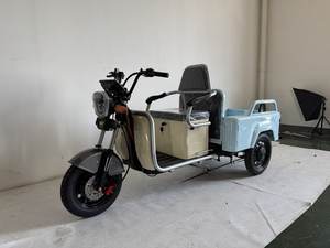 Tricycle électrique pour adultes à 3 roues, double usage, robuste, transport de passagers <span class=keywords><strong>et</strong></span> de marchandises, scooter électrique avec siège pliable - Product Image 2