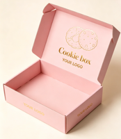 Boîtes d'emballage en carton rigide jetables de qualité alimentaire pour biscuits, gâteaux et brownies, personnalisables en gros avec gaufrage