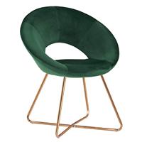 Nordique moderne Chaise longue chaise d'appoint velours Nail Salon client salle d'attente cosmétique vanité café chaise latérale