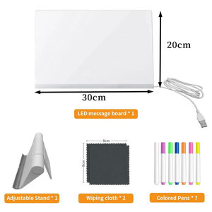 7 色笔可擦 LED 夜灯亚克力灯支架创意儿童画板圣诞留言板套装 - Product Image 6