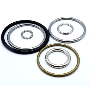 Gancho para equipaje de plata y bronce negro, bolsa de Hardware para bolso, hebilla de cinturón de anillo redondo, marco de pared de hierro, gancho a presión, accesorios de Marco - Product Image 1