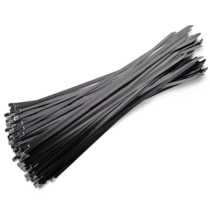 Bridas para cables de acero inoxidable, bridas con bolas de bloqueo, recubiertas de epoxi, 304, 316 - Product Image 4