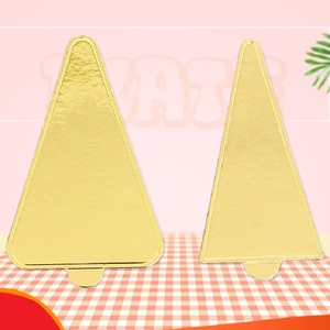 Bolo Placas Forma Quadrada para 4'' 6'' 8'' 10'' 12 ''Padaria Bolo Base Redonda Cartão Gold Food placa de papel Bandeja Do Bolo - Product Image 3
