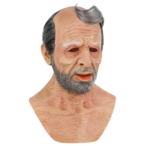 Masque en latex réaliste pour Halloween et Noël, masque <span class=keywords><strong>de</strong></span> momie d'horreur, accessoire <span class=keywords><strong>de</strong></span> fête costumée, masque <span class=keywords><strong>de</strong></span> <span class=keywords><strong>film</strong></span> effrayant, masque poétique <span class=keywords><strong>de</strong></span> vieil homme résident - Product Image 4