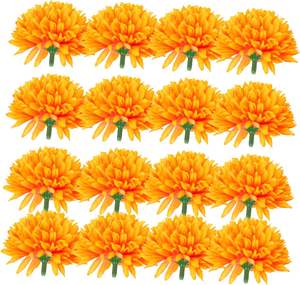 Cabezas de Crisantemo Africano de 7 cm, Decoración para Arcos de Boda y Eventos, Flores Artificiales de Seda, Bolas de Flores - Product Image 1