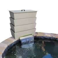 Système de filtration multicouche Bakki pour bassin à carpes koï, filtre à goutte-à-goutte 3000 GPH, filtration biologique haute capacité