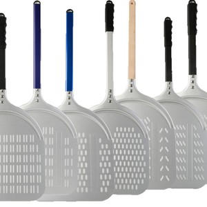 <span class=keywords><strong>Pelle</strong></span> à pizza en alliage d'aluminium perforée en forme de <span class=keywords><strong>pomme</strong></span> de 12 pouces avec manche allongé pour la cuisson au four et le retournement des pizzas - Product Image 5