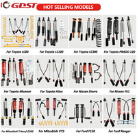 Kit de chasis GDST RC 4X4 Offroad amortiguador ajustable para Mitsubishi Pajero V45 4X4 Kit de elevación de suspensión