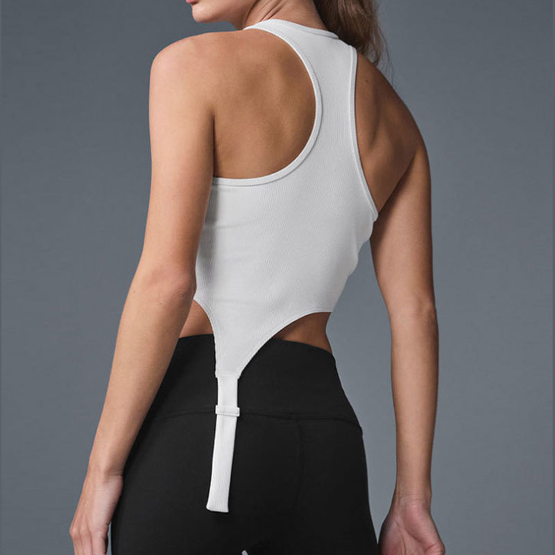 New Arrival Slim Fit Sleeveless Workout Vest Women's Athletic Gym Sports Clothing Sleeveless Shirt