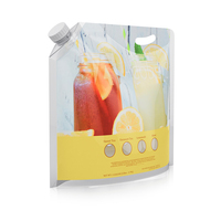 Pochette de stockage de boissons de haute qualité, 1 gallon, pour thé infusé, avec bec verseur pour vin, personnalisable, pour réfrigérateur