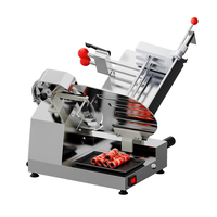 Trancheuse à viande semi-automatique 12 pouces 300 mm 520 W, plaque de pressage automatique, fonctionnement à une main, sans pression manuelle, trancheuse alimentaire commerciale