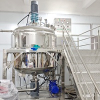 Ligne de production de mayonnaise Mélangeur émulsifiant homogénéisant sous vide de mayonnaise Machine de fabrication de mayonnaise industrielle 1000l 2000l