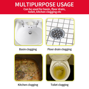 2024 Offre Spéciale 300g poudre de nettoyage de drague d'agent de débouchage de tuyau de toilette <span class=keywords><strong>pour</strong></span> un débouchage efficace - Product Image 5