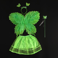 Mode ailes enfants carnaval fête Cosplay papillon plume aile avec princesse bandeau accessoires Costume