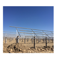 Support de montage de panneau solaire monopoteau Zn-Al-Mg, homologué pour l'ingénierie mondiale