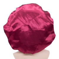 Gorro de satén para mujer de talla extra grande con logotipo personalizado y banda elástica, gorro de dormir ajustable, gorro de ducha con sensación de seda, bufanda para el pelo