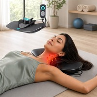 Masseur cervical à impulsions EMS avec chaleur et traction dynamique pour soulager les douleurs cervicales et les épaules – Idéal pour les détaillants