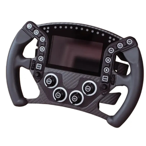 OEM Personalizado Alta Resistência 3K Fibra De Carbono Racing Game Steering <span class=keywords><strong>Wheel</strong></span> CNC Usinado Silicone Handle - Product Image 1