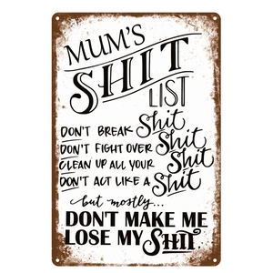 Letrero Metálico Rectangular con Silueta <span class=keywords><strong>de</strong></span> Papá y Abuelo, Decoración <span class=keywords><strong>de</strong></span> Pared con Frase Familiar - Product Image 1