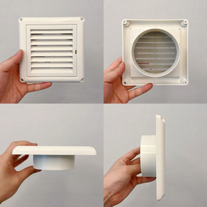 Grille d'aération moderne en plastique PP de forme carrée Système Hvac Registre de débit d'air et couvercles de <span class=keywords><strong>déflecteur</strong></span> Sortie d'air avec forme carrée - Product Image 2