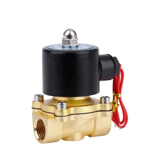 Normally Closed 2W160-15 Thread Size G1/2 Water Air 2/2 Way Electric Brass Solenoid Valve Price Pneumatic Valve