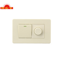 Interruptor de Pared Beige de 220V con Certificación de Cumplimiento, Interruptor de Luz Giratorio Personalizado, Interruptores Residenciales, Venta al Por Mayor de Fábrica
