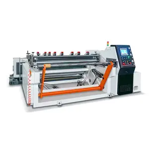 Jumbo paper roll cutter raw material tissue slitting rewinding machine price