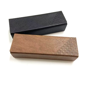 Boîte d'emballage pour <span class=keywords><strong>lunettes</strong></span>, logo personnalisé, <span class=keywords><strong>étui</strong></span> <span class=keywords><strong>à</strong></span> <span class=keywords><strong>lunettes</strong></span> en cuir PU et carton pour hommes, rangement portable, rectangulaire et élégant - Product Image 4