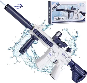 Venta al por mayor 2024 Venta caliente Pistola de agua eléctrica M416 Automático Adulto Hasta 22 pies para niños Pistola de agua de alta presión de largo alcance