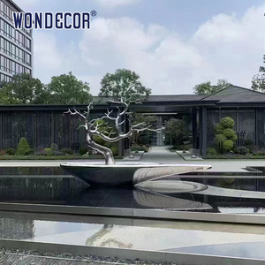 Wondecor lớn ngoài trời Vườn đúc kim loại thép không gỉ cây điêu khắc - Product Image 2
