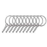 Kit de fabrication de porte-clés DIY : anneaux fendus or et argent, chaînes gourmettes, broches à œillets, anneaux de jonction, composants de bijoux pour accessoires de décoration intérieure