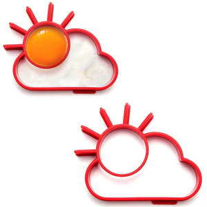 Sun Cloud Shape Silicone <strong>Fried</strong> <strong>Egg</strong> Mold Non-Stick Pancake <strong>Cooker</strong> and <strong>Egg</strong> Fryer <strong>Egg</strong> Tools - Product Image 2