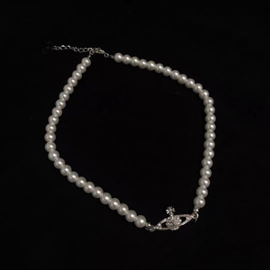 <span class=keywords><strong>Collana</strong></span> da Donna con Perle di Acqua Dolce Coltivate, Pietre di Luna Barocche, Perle a Forma di Pianeta e Strass, Stile Rosario, all'Ingrosso - Product Image 5