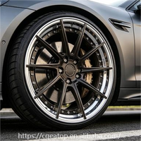 EATOP Deep Concave 2 Pieces Forged Wheels 18-22 Inch 5x130 5x120 untuk Porsche Cayenne, BMW X5 X6 X7, BENZ GLS, AUDI Q7, Tesla S X