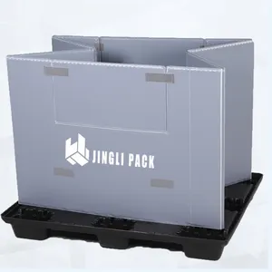 Durable usando palé de plástico de bajo precio embalaje industria automotriz plegable almacenamiento caja de reciclaje palé