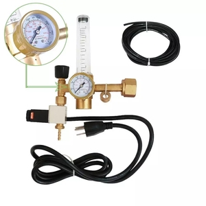 Alüminyum Solenoid valf Flowmeter metresi ile Modern Hydroponics yetiştirme odası karbon dioksit (CO2) regülatörü - Product Image 2