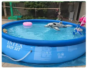 Intex configuração fácil redonda 28132 piscina de marca portátil para família piscina ao ar livre