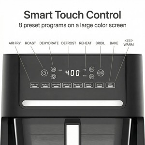 Nouvelle <span class=keywords><strong>friteuse</strong></span> à <span class=keywords><strong>air</strong></span> numérique électrique, 8 programmes, écran LCD, 6 litres, réfrigérateur 6L, verre, 1700W, double tension, CE LFGB - Product Image 3