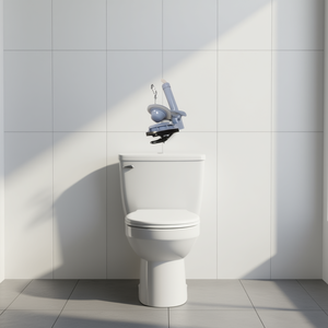 Robinet de chasse d'eau D0100HR7Y32 en plastique, à chasse unique, économiseur d'eau, commande manuelle, design moderne - Product Image 2