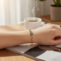 Charme de mode en laiton authentique pour bracelet