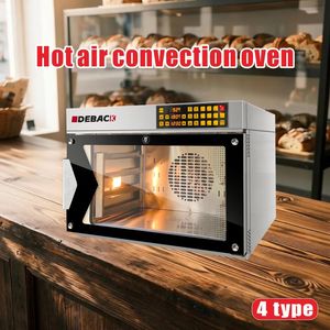 Four à convection à air chaud commercial portable à 4 plateaux, petit format, équipement de boulangerie avec fonction de torréfaction automatique pour le pain et les noix - Product Image 5