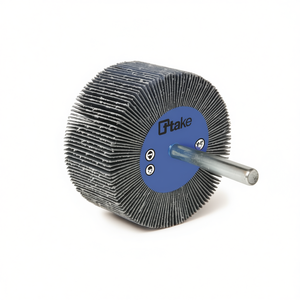 Ttake Resin Bonded Abrasive Cloth Flared Cup <b>Grinding</b> <b>Wheel</b> 50x20 Mm 6 Mm Shaft 40 Grit Deburring - Product Image 2