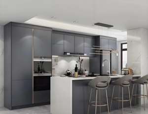 Armarios de cocina de lujo Armarios Organización práctica Interiores lógicos Alta calidad Hogar Gabinete personalizado Juegos de cocina - Product Image 4