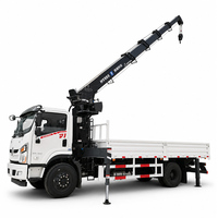 Grue de camion plateforme HAOY 8 tonnes avec télécommande radio et flèche télescopique