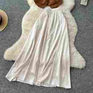 Ensemble décontracté d'été 2 pièces pour femme : Tunique et jupe longue en soie 3D taille haute – Vente en gros - Product Image 3