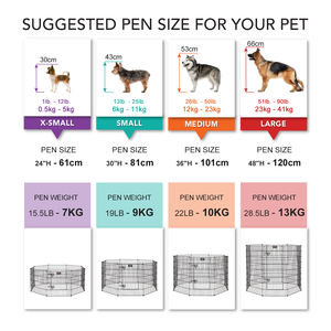 Assemblato in rete metallica pieghevole classica recinzione per cuccioli di casa canina cuccioli di gioco per cani penna da gioco per cani - Product Image 6