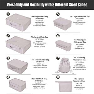 Bolsa de Viaje Plegable de Gran Capacidad con Cierre Retráctil, Impermeable y Resistente, Compresión al Vacío, para Uso en Sala de Estar, Material Oxford - Product Image 3
