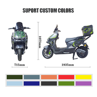 VIMODE 2026 Motos électriques haute vitesse 72V 1200W Moteur sans balais Vitesse maximale 65 km/h Autonomie 70-90 km Charge maximale 150 kg pour adultes