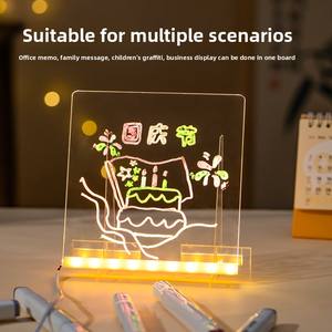 Pizarra de Dibujo Acrílica Transparente Moderna con Juego de Marcadores Ecológicos - Product Image 3