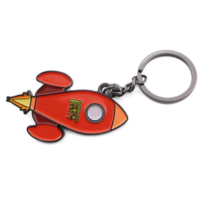 Porte-clés mousqueton léger en alliage, étanche, motif dessin animé, avec clip robuste, couleur de placage personnalisable, vente en gros à prix abordable, commande en gros - Product Image 3